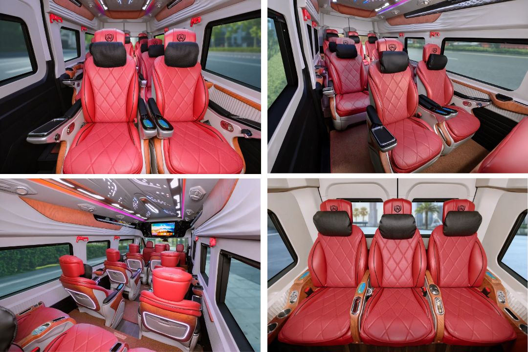 DCar Hạng Thương Gia Maybach 12 Chỗ – Ford Transit là dòng xe được thiết kế đặc biệt