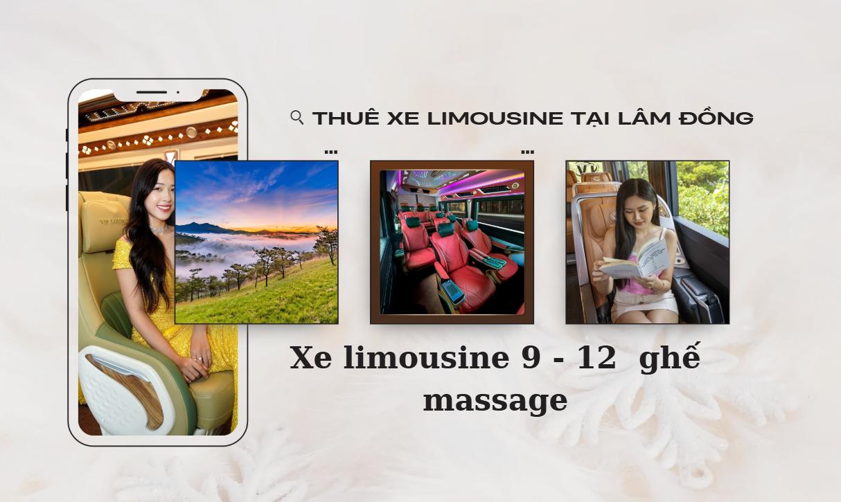 Cho thuê xe limousine tại Lâm Đồng từ 9 đến 12 chỗ thương gia