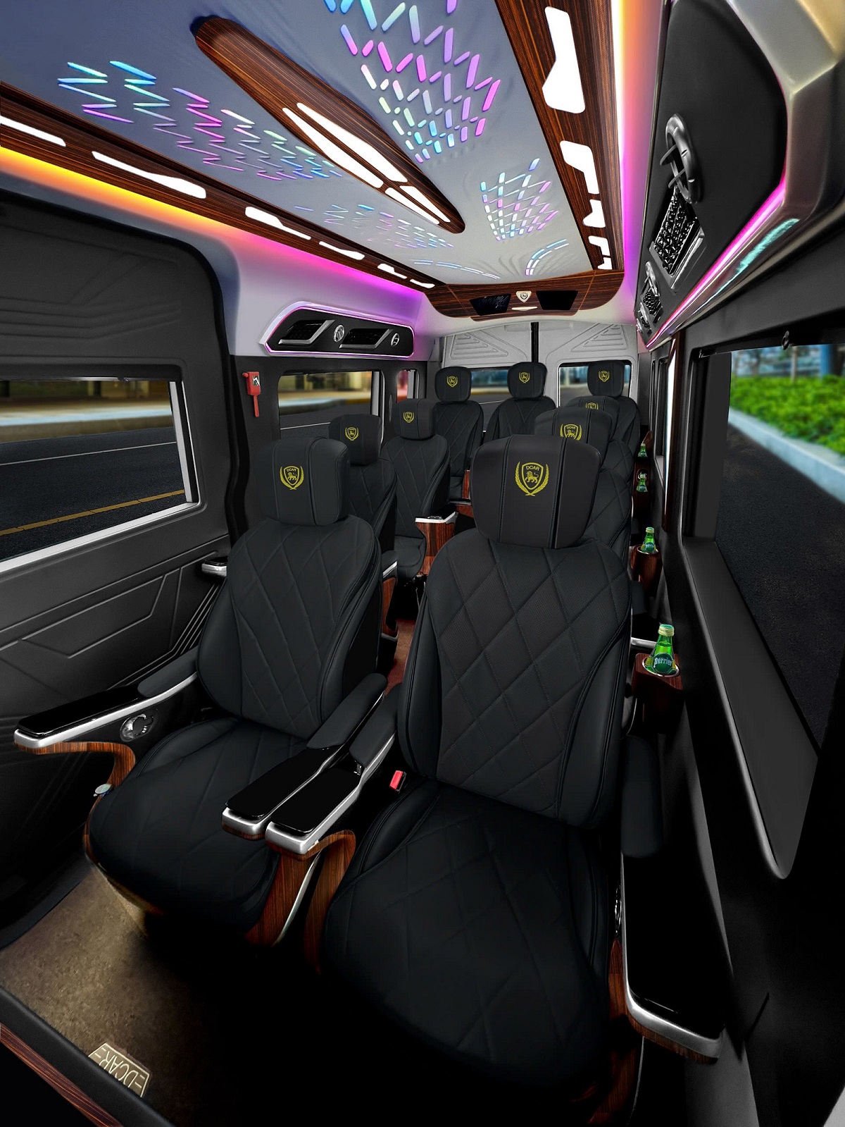 Xe limousine hiện đại trang bị công nghệ tiên tiến